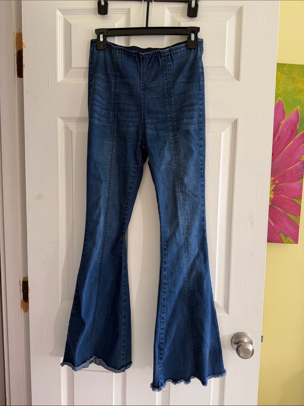 Women's Dark Blue Flare Jeans
